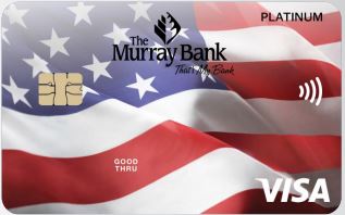 credit card with American flag on it